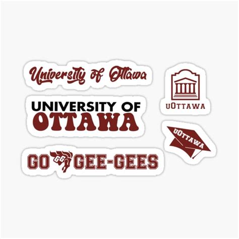 "University of Ottawa" Sticker for Sale by pxxxdise | Redbubble