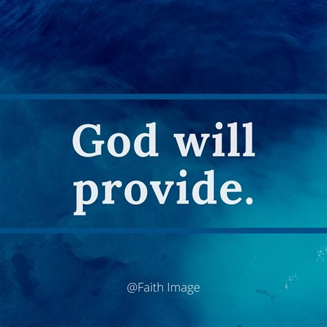 God will provide