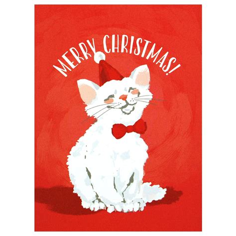 Merry Cat Christmas Card | Christmas Cards | Smudge Ink – smudgeink.com