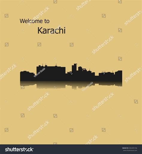 Karachi Pakistan Skyline Stock Vector (Royalty Free) 365495156 | Shutterstock