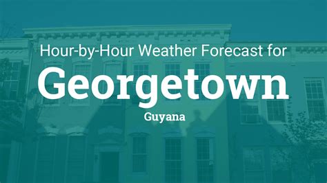 Hourly forecast for Georgetown, Guyana