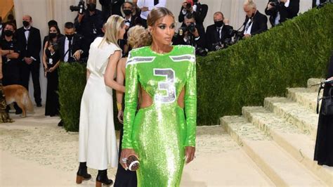 Ciara Pays Tribute To Husband Russell Wilson In His 2021 Met Gala Look