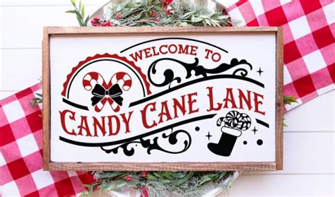 Welcome to Candy Cane Lane Svg - Etsy