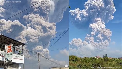 Massive ash cloud towers over Indonesia after volcanic eruption - ABC13 ...