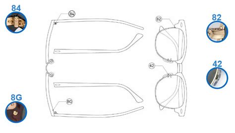 Ray-Ban 3016 Clubmaster Replacement Parts Cheap - ReplacementLenses.net ...