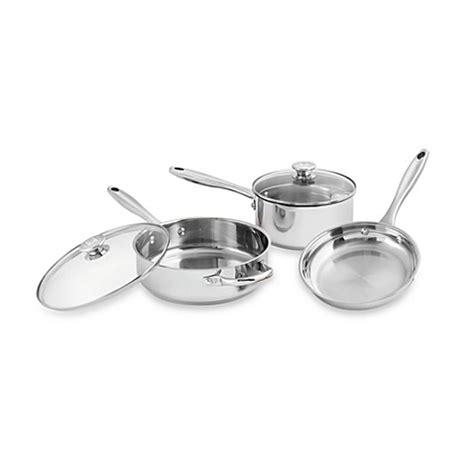 Wolfgang Puck Stainless Steel 5 Piece Cookware Set - Bed Bath & Beyond