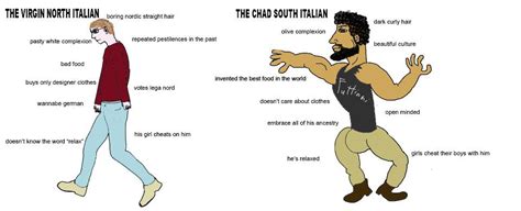 North Italian vs South Italian | Virgin vs. Chad | Know Your Meme