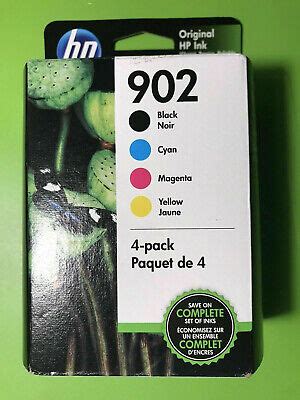 Genuine HP 902 black/color ink cartridge B/C/M/Y for HP Printer-BCMY-4PK-2022 | eBay