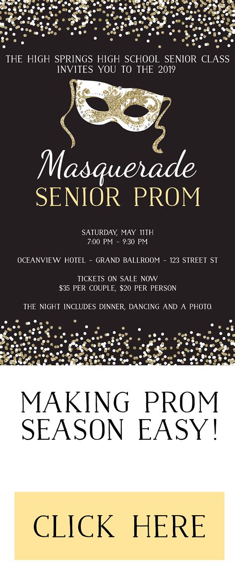 Masquerade Prom Senior Prom Junior Prom Template Package | Etsy | Masquerade prom, Prom invites ...