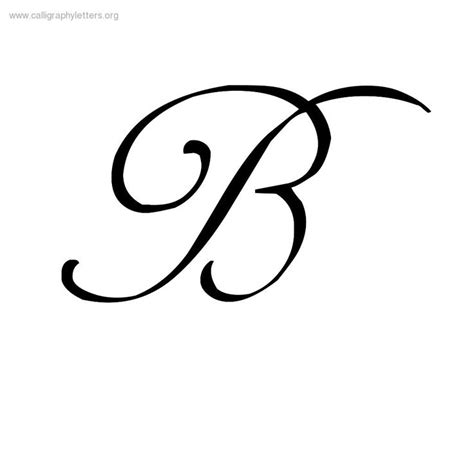 Calligraphy Letter B - ClipArt Best