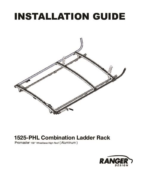 Combination Ram ProMaster Ladder Rack, 2 Bar System - Ranger Design