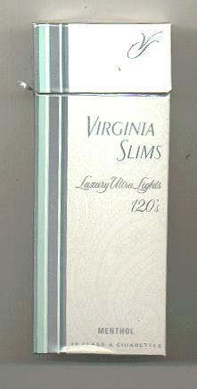 Virginia Slims Luxury Ultra Lights Menthol SL-20 - U.S.A. - Cigarettes ...