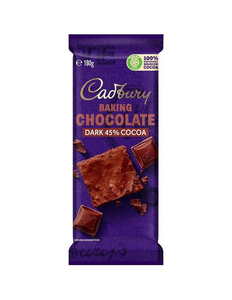 Cadbury Baking Dark Chocolate Block 180G