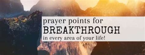 60 Prayer Points for Breakthrough in Every Area + Bible Verses ...