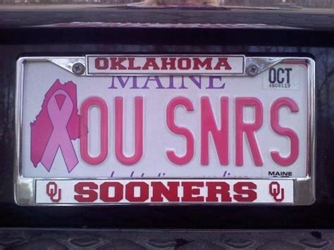 Oklahoma Sooners License Plates | Sooners, Oklahoma sooners, Oklahoma