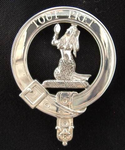 Murray Scottish Clan Crest Badge in Solid Sterling Silver or 14K Yellow Gold - Etsy