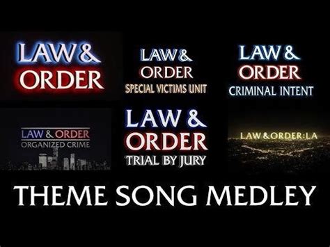 Law & Order Theme Song Medley (Now with Organized Crime!) : SVU