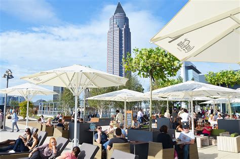 Alex Skyline Plaza. Huge sun deck. Food/ Service no comment... Bar Bistro, Iron Chef, Frankfurt ...