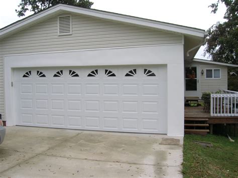 Two Car Garage Door with Windows – Unionville | A Plus Garage Doors