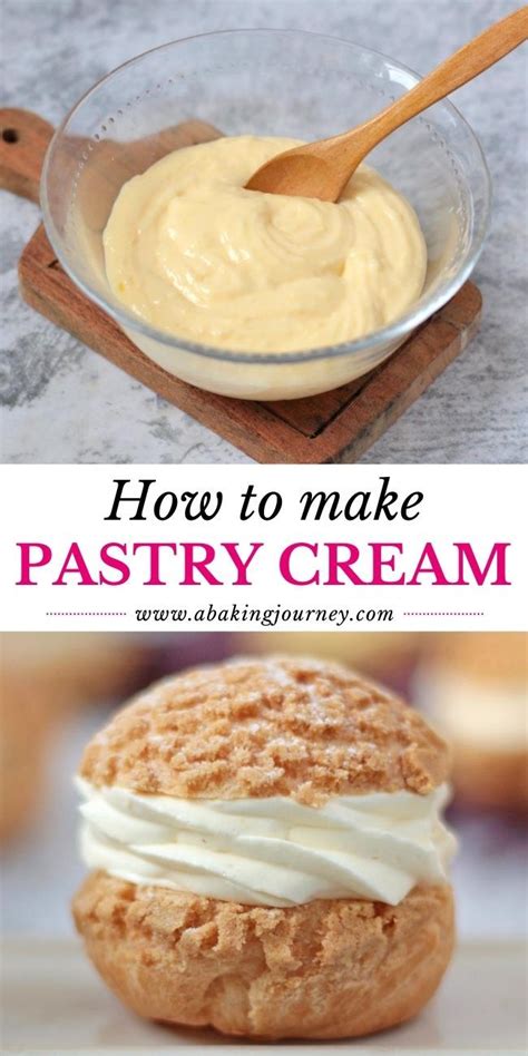 How to make Pastry Cream (Crème Pâtissière) | French cream recipe, Pastry cream recipe, Cream ...