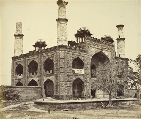 Tomb of Akbar the Great in Sikandra, a Suburb of Agra, Uttar Pradesh - c1860's - Old Indian Photos