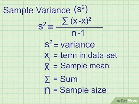 Sample Variance Symbol