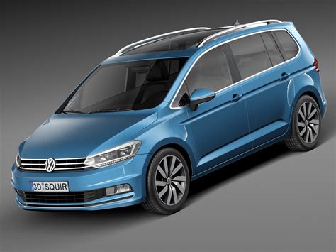 3d model 2016 volkswagen touran