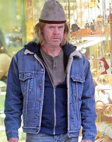 Frank Gallagher Blue Denim Jacket | Shameless William H. Macy Jacket