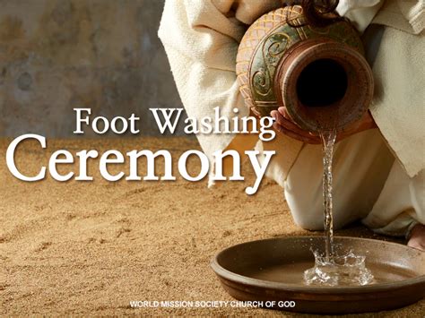 The foot-washing ceremony is the example and teaching of Jesus Christ.