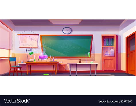 Banner chemistry classroom Royalty Free Vector Image