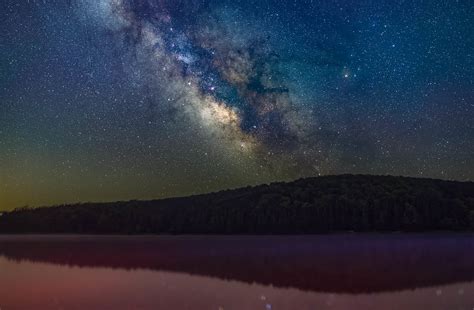 Galactic Center over Spruce Knob Lake, WV - Astrophotography - Photo ...