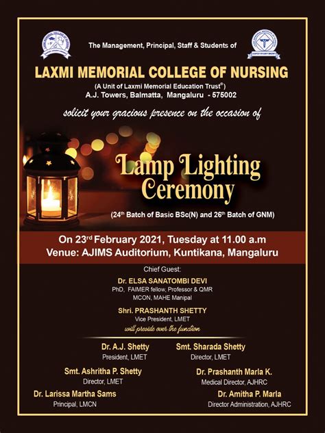 Lamp Lighting Ceremony – Laxmi Memorial College Of Nursing