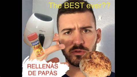 How to cook the BEST POTATO BALLS (PAPAS RELLENAS) with an AIR FRYER - YouTube