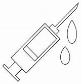 Syringe coloring Page  ColouringPages sketch template