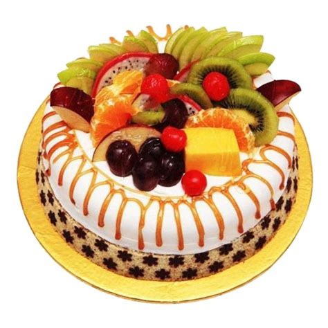 fresh and organic fruit vanilla cake gently baked on oven and decorated ...