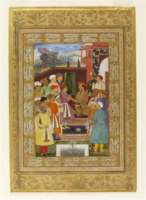 Jahangir in a garden | Manohar | V&A Explore The Collections