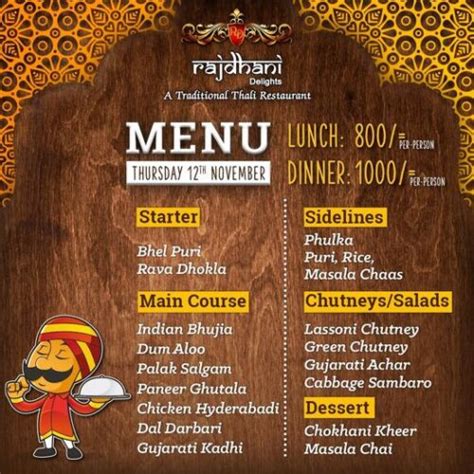 Rajdhani Delights Karachi Menu Prices Location Address Deals