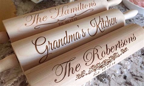 Personalized Rolling Pins - 5 Designs! - Qualtry