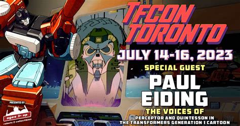 Transformers voice actor Paul Eiding to attend TFcon Toronto 2023