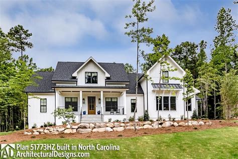 Modern Farmhouse Plan 51773HZ Comes to Life in North Carolina in 2020 ...