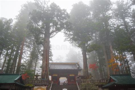 Toshogu Shrine the Unesco World Heritage Site with Fog in Autumn Season Editorial Stock Image ...