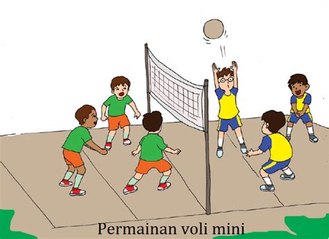 PERMAINAN BOLA VOLI DAN MINI VOLI BAGI ANAK USIA SD