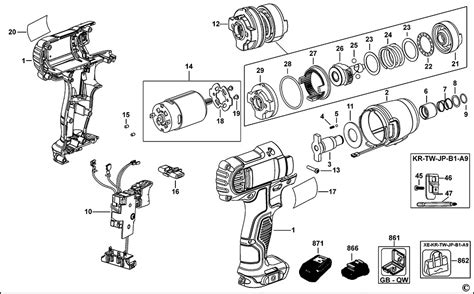 10+ dewalt dcf887 parts diagram - KristofKenza