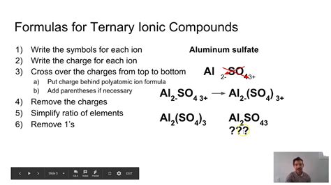 Polyatomic Ions and Ternary Ionic Compounds - YouTube