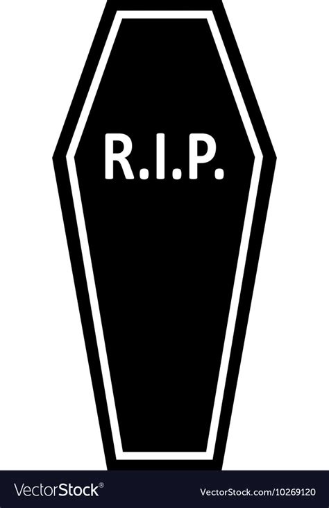 Coffin rip icon Royalty Free Vector Image - VectorStock