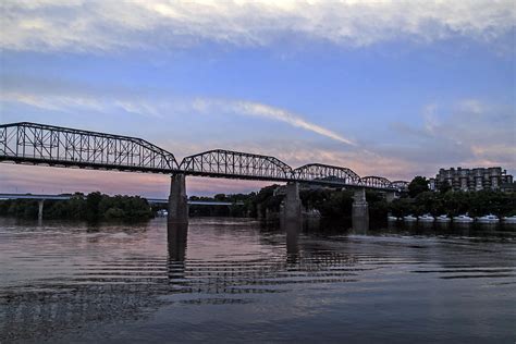 Chattanooga Bridge at Night 2 Photograph by Chas Andrews - Fine Art America