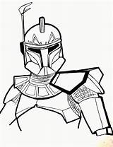 Printable Clone Trooper Coloring Pages sketch template