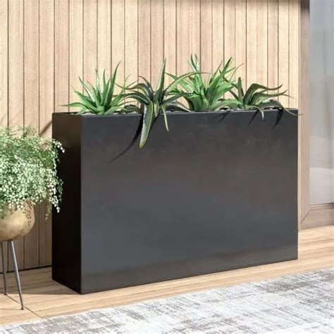 FRP Rectangular Black Planter, For Garden at Rs 5000 in Gurgaon | ID ...