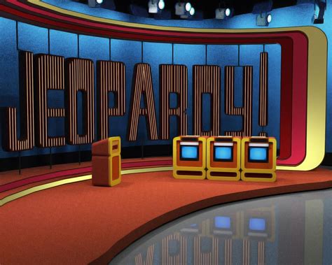 Jeopardy! second pilot set as rendered in SketchUp. : Jeopardy