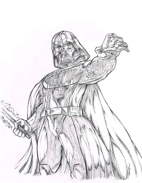 Darth Vader Sketch by Ram by ramstudios1 on DeviantArt